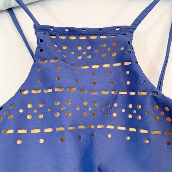 LOLLI “GOODIES” High Neck Laser Cut Bikini Top - Picture 2 of 5